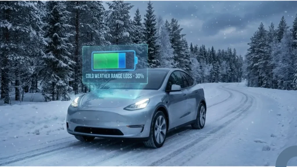 EV range loss in winter