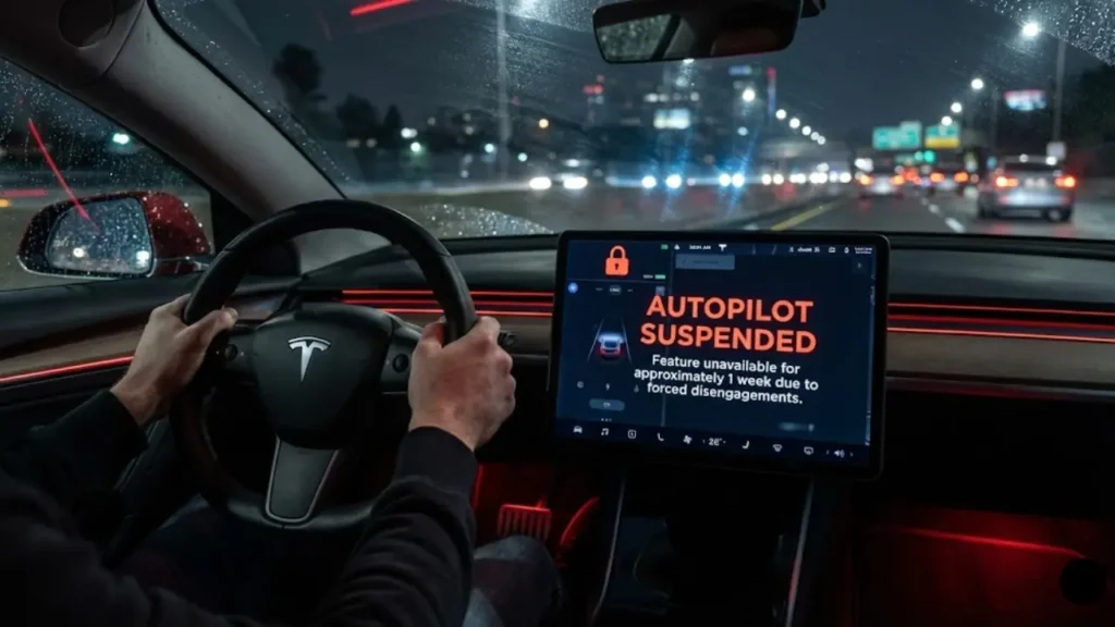 Tesla Autopilot suspension reset