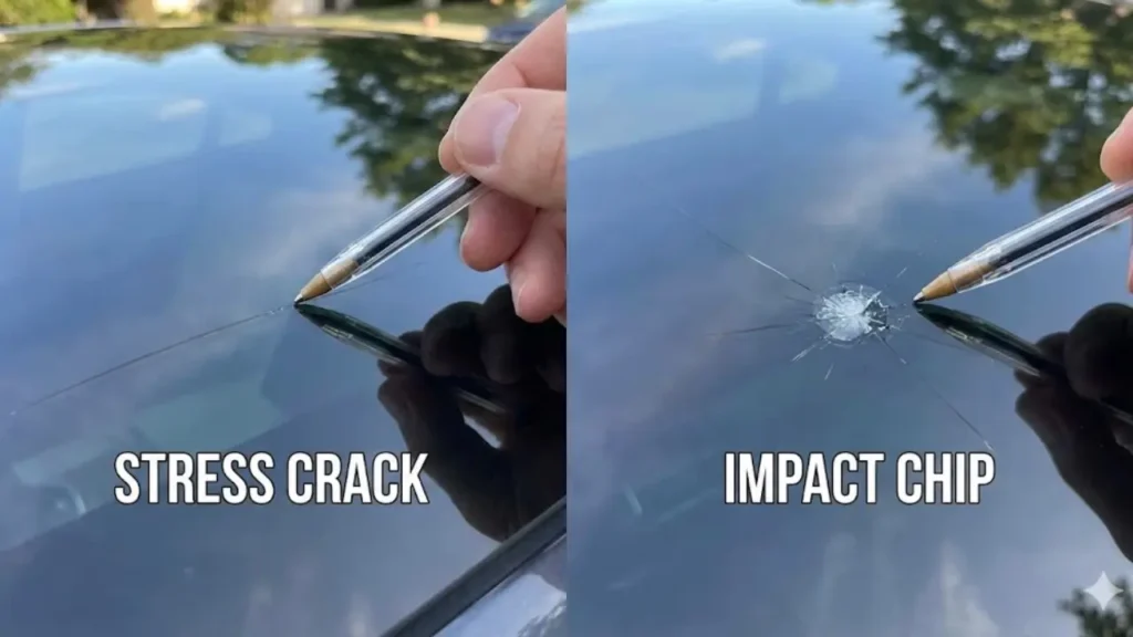 Tesla Glass Roof Crack